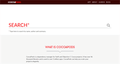 Desktop Screenshot of cocoapods.org
