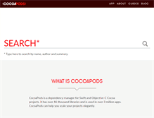 Tablet Screenshot of cocoapods.org